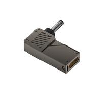 Adaptador portátil tipo C a corriente directa PD100W con pantalla digital para centrales eléctricas de panel solar, carga eficiente tipo C hembra a macho