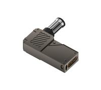 Adaptador portátil tipo C a corriente directa PD100W con pantalla digital para centrales eléctricas de panel solar, carga eficiente tipo C hembra a macho