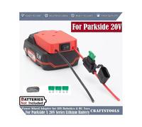Adaptador Power Wheels para batería de litio Lidl Parkside X20V, conector DIY con interruptor