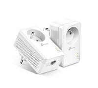 Adaptador Powerline TP-Link TL-PA7017PKIT 1000 Mbps con enchufe integrado