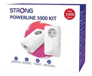 Adaptador PowerLink STRONG - POWERL1000 Duo EU V2 (Blanco)