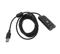 Adaptador Premium de Tarjeta de Sonido USB a Jack de 3,5 Mm con Control de Volumen, Opción de Silencio, Indicador LED, Sonido Envolvente Virtual Inmersivo y sin Necesidad de