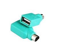 Adaptador PS/2, PS2 macho a USB hembra, adaptador convertidor para teclado y mouse, 2 piezas (aviso: no puede coincidir con todas las placas madre)