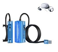 Adaptador PSVR2 para PC, kit de accesorios PSVR de 2 piezas compatible con PlayStation VR2, gafas AR, monitor portátil, incluye cable DP 1.4 y adaptador de corriente (negro) (D85-azul)