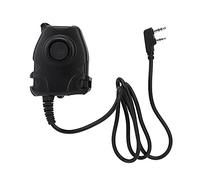 Adaptador PTT de Cabeza K para Auriculares de Radio de 2 Vías, Clip para Cinturón de 360 Grados, PTT Resistente Al Agua, Unidad Activada por Botón