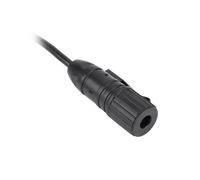 Adaptador PTT para Auriculares Adaptador PTT Interfaz de Plástico de 3.5mm Clip de Cinturón Negro Cable de Conexión Fácil para la Serie TAC