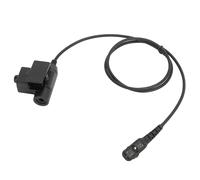 Adaptador PTT táctico Hytera PD700Series de sonido nítido, cable duradero y botón pulsador antideslizante, diseño impermeable con clip metálico,