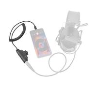 Adaptador PTT U94 V2 para auriculares tácticos Tepy-C Plug compatible con iPhone 17, 16, 15, Samsung Galaxy S8, S9, S10, S20 Plus (C0034BK-CIT)