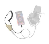 Adaptador PTT U94 V2 para auriculares tácticos Tepy-C Plug compatible con iPhone 17 16 15/Samsung Galaxy S8 S9 S10 S20 Plus (C0035DE-CIT)