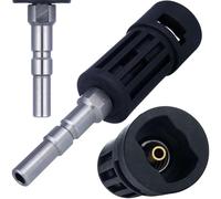 Adaptador QC/D12 - Adaptador para pistola de alta presión con alojamiento Kärcher K Bayonet | 160 bar, 60 °C, resistente, repuesto para hidrolimpiadora Nilfisk Kranzle K2160 TS K2195 TS K2175 TS