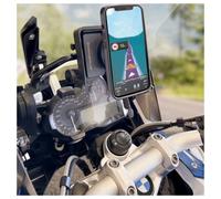 INTERPHONE - Soporte QUIKLOX Compatible con Casquillo navegador BMW - Anti Vibraciones Integrado, 2 Tomas USB (A y C) - Impermeable IP66 - Compatible con Fundas QUIKLOX - Sistema Modular