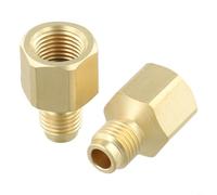 Adaptador R410 HVAC 14 SAE macho a conector de latón de acoplamiento rápido hembra 516 SAE para sistemas que ofrecen control seguro de válvula y durabilidad