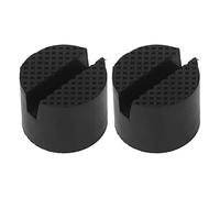 Adaptador ranurado de almohadilla de goma para gato de 2 piezas, almohadilla universal para gato con ruedas para automóvil SUV, soporte de eje de elevación de vehículo