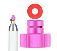 Adaptador Rápido CO2, Adaptador de Carga Rápida para Soda de CO2 Compatible con Duo/Terra/Art, Cilindro de 425g 60L Rosco Trapezoidal TR21-4, Rosa, F-QC1.0-P