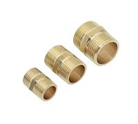 Adaptador rápido de ajuste de boquilla hexagonal de tubo de latón, 5 uds., 1/8 ", 1/4", 3/8 ", 1/2", 3/4 ", 1", conector de agua, aceite y gas de rosca macho BSPT(DN20)