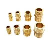 Adaptador rápido de boquilla hexagonal for tubo de latón, conector de agua, petróleo y gas de rosca macho BSP de 1/8 ", 1/4", 3/8 ", 1/2", 3/4", 1", 1-1/4"(G 1I8)