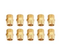 Adaptador rápido de conexión de boquilla hexagonal de latón para tuberías de aire, y agua
