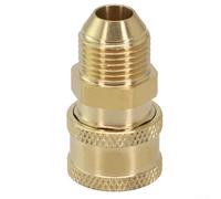 Adaptador rápido para lavadora a presión de 1/4 pulgadas compatible con rosca hembra macho M22 y G1/4 (#6)