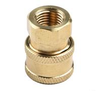 Adaptador rápido para lavadora a presión para manguera de jardín, acero inoxidable o latón, múltiples tipos de rosca M14 x 1.5 G1/4 M22 x 1.5 conector macho hembra para limpiadores RV barcos (#4)