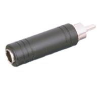 Adaptador rca macho a jack hembra 6,35mm mono