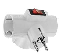 ADAPTADOR RED TRIPLE SCHUKO 16A/250V CON INTERRUPTOR