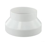 Adaptador reductor de aire ABS grueso para conducto para transferencia de flujo de aire consistente entre ventiladores y varios diámetros sólidos o flexibles para conductos (200-150)