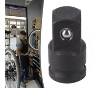 Adaptador reductor de enchufe de 1/2 a 3/8 pulgadas para llave de impacto, herramienta de reparación automática de acero CR-MO con revestimiento de fosfato negro (1/2 a 3/4)