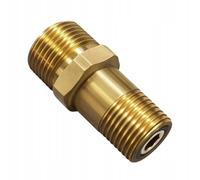 Adaptador reductor de lanza de alta presión M22 exterior a M18 exterior latón con junta tórica | Rosca precisa | Pieza de repuesto para lavadora de alta presión Karcher Kranzle | Accesorios para