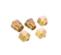 Adaptador reductor de latón BSP, 1/8 ", 1/4", 3/8 ", 1/2", for agua, conector hembra a macho, adaptador de Gas y agua, conector acoplador(F 3I8 xM 1I4)