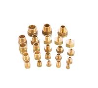 Adaptador reductor de latón BSP for agua, conector hembra a macho, adaptador de Gas y agua, 2 uds., 1/8 ", 1/4", 3/8 ", 1/2"(F 1I2 xM 1I2)