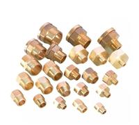 Adaptador reductor de latón BSP for agua, conector hembra a macho, adaptador de Gas y agua, 5 uds., 1/8 ", 1/4", 3/8 ", 1/2"(F 1I4 xM 1I2)