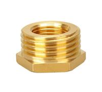 Adaptador reductor de latón con buje hexagonal, conector de compresión macho a hembra de alto rendimiento, 1 pieza(12mm*16mm)