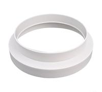 Adaptador reductor de tubo de ventilación ABS de 80 mm a 100 mm para conexión de conducto de ventilador extractor blanco (250-200)