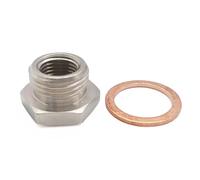 Adaptador reductor espaciador del sensor de oxígeno O2 escape M18 x 1,5 mm a M12,25 2026 casquillo para sensor de oxígeno