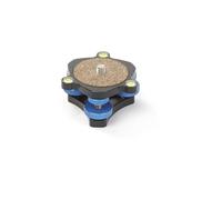 Adaptador regulador de plataforma de nivelación portátil, nivelador de metal completo para fotógrafos con nivelador alto de ajuste ligero de 3 vías