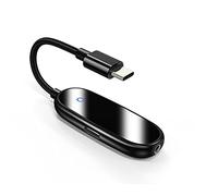Adaptador Reino Unido + Tipo-C Tipo-C Adaptador Digital Tipo- Adaptador USB-C Adaptador de Auriculares de Audio de 3,5 mm Adaptador Auriculares (Black, One Size)