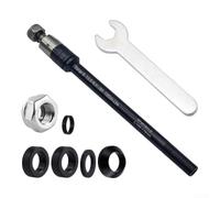 Adaptador Remolque Bici Aluminio para acero Inoxidable Adaptador | Longitud ajustable 160-178mm, compatible varios cuadros, medición para previa necesaria, instalación sencilla