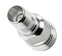 Adaptador RF NEX10 hembra a N hembra, conector coaxial de alta frecuencia de 50 ohmios, 7.5 GHz, PIM bajo inferior a -155dBc para infraestructura 5G, sistemas DAS y satélite, IP67 impermeable, cumple