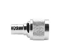 Adaptador RF tipo N macho a BNC hembra conector coaxial para rendimiento, construcción, paquete de 2