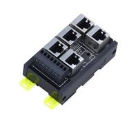 Adaptador RJ45 de bloque de terminales para gabinete de, 5 ports | Instaladores con montaje DIN y tareas de diseño de conexión de cableado de 8 pines