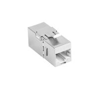 Acoplador RJ-45 Lanberg KSF6-3090 Hembra a Hembra Acero Inoxidable Plano