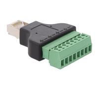 Adaptador rj45 macho a regleta de 8 pin rj45-m-tbr