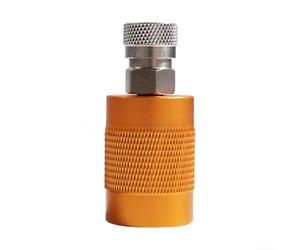 Adaptador roscado QuickBreak G5/8 300 Bar DIN Airfilled Conector con válvula de llenado de tanque de buceo de aleación de aluminio QC de 8 mm para equipo de buceo amarillo (cabeza hembra)