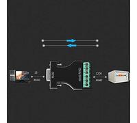 Adaptador RS-232 a RS-485/422 Convertidor en Cascada con Protección contra Sobretensiones para Máquinas de Asistencia, Sistemas Bancarios Automatizados - Tamaño Pequeño