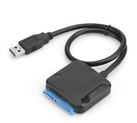 Adaptador SATA a USB 3.0,Cable SATA a USB 3.0 Adaptador de línea de convertidor de disco duro SSD cuadrado de 2.5/3.5 pulgadas, Cable de disco duro Lector de disco externo Conector del kit de clonaci