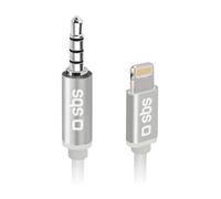 Adaptador SBS Lightning Jack 3.5mm Blanco