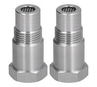 Adaptador Sensor Oxígeno M18x1.5 2 Piezas Acero Inoxidable 304 con Filtro para Diagnóstico Escape Apagado Luz Avería Motor Compatible Sistemas Escape