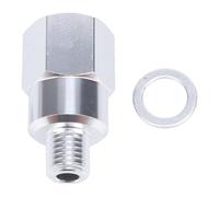 Adaptador Sensor Temperatura Refrigerante, Rosca M12 Externa, 1 / 8in NPT Interna, Metal Plateado - Monitorización Precisa, Instalación Fácil para Motor LS Gen III IV V