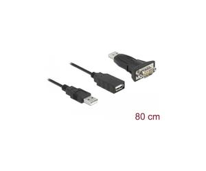 Adaptador Serie - DELOCK - 61506 - USB 2.0 - RS-232 - Color Blanco