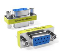 Adaptador Serie RS232 DB9 Hembra-Hembra Valueline GCM-9F9F Gris 9P Plug and Play